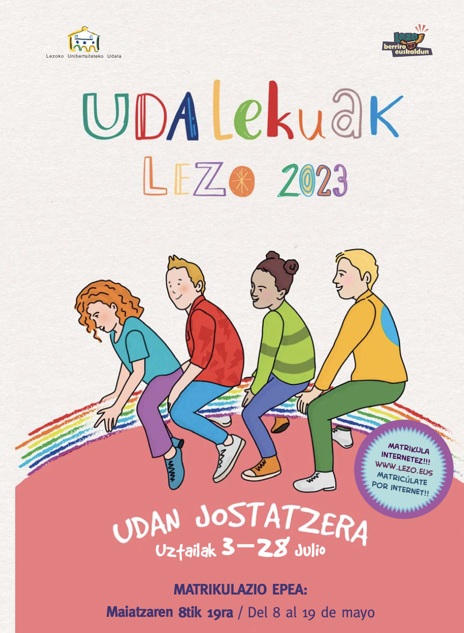 Lezoko Udalekuetan Izena Emateko Epea Astelehenean Irekiko Da | Lezo.eus